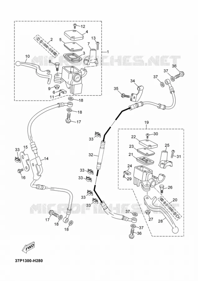 REMPOMP VOOR Yamaha SCOOTER 250 2013 XMAX  YP250R
