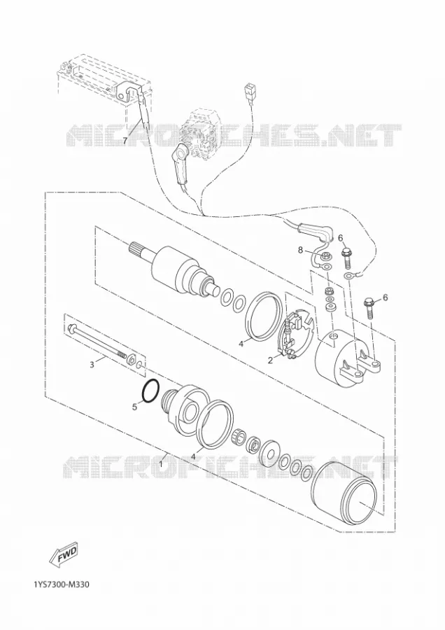 STARTMOTOR Yamaha SCOOTER 250 2013 XMAX ABS  YP250RA