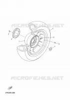 ACHTERWIEL voor Yamaha YP250RA 2013