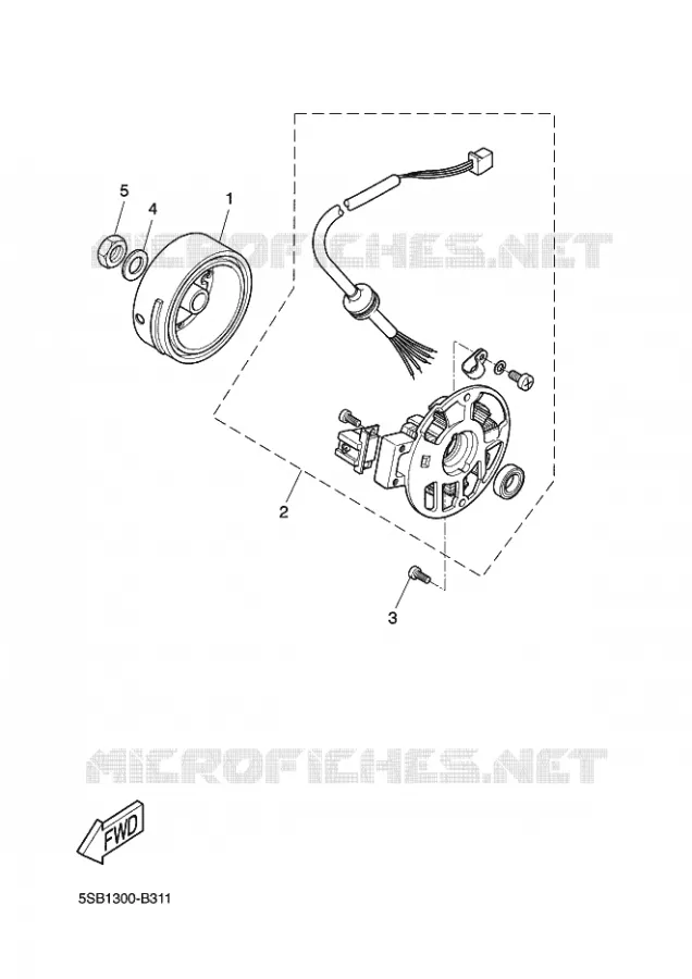 DYNAMO Yamaha SCOOTER 50 2014 AEROX  NS50AEROX