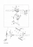 REMPOMP ACHTER voor Yamaha NS50 2014