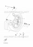 VOORWIEL voor Yamaha NS50 2014