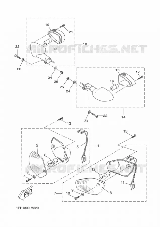 KNIPPERLICHT Yamaha SCOOTER 50 2014 NITRO  NS50NITRO