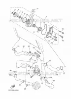 WATERPOMP / SLANGEN voor Yamaha MT09 2014