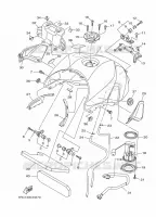 BENZINE TANK voor Yamaha MT09 2014