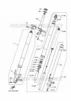 VOORVORK voor Yamaha MT09 2014