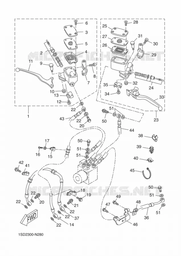 REMPOMP VOOR Yamaha SCOOTER 400 2014 XMAX ABS  YP400RA