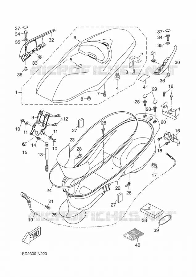 SELLE Yamaha SCOOTER 400 2014 XMAX  YP400R