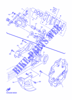 REMKLAUW ACHTER voor Yamaha YZ125 2014