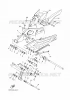 ACHTERBRUG voor Yamaha MT07 2014