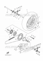 ACHTERWIEL voor Yamaha MT07 2014