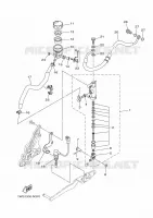 REMPOMP ACHTER voor Yamaha MT07 2014