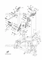 STANDAARD / VOETSTEUN 2 voor Yamaha MT07 2014