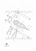 SCHAKELWALS voor Yamaha MT07 2014