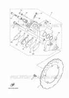 REMKLAUW ACHTER voor Yamaha MT07 2014