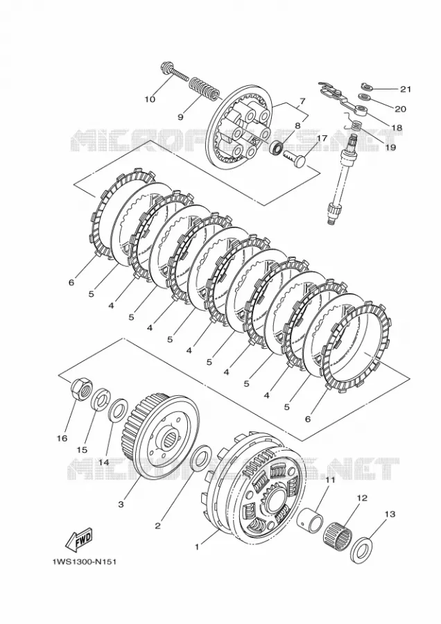 STARTMOTOR KOPPELINGS Yamaha MOTO 700 2014 MT07 ABS  MT07A