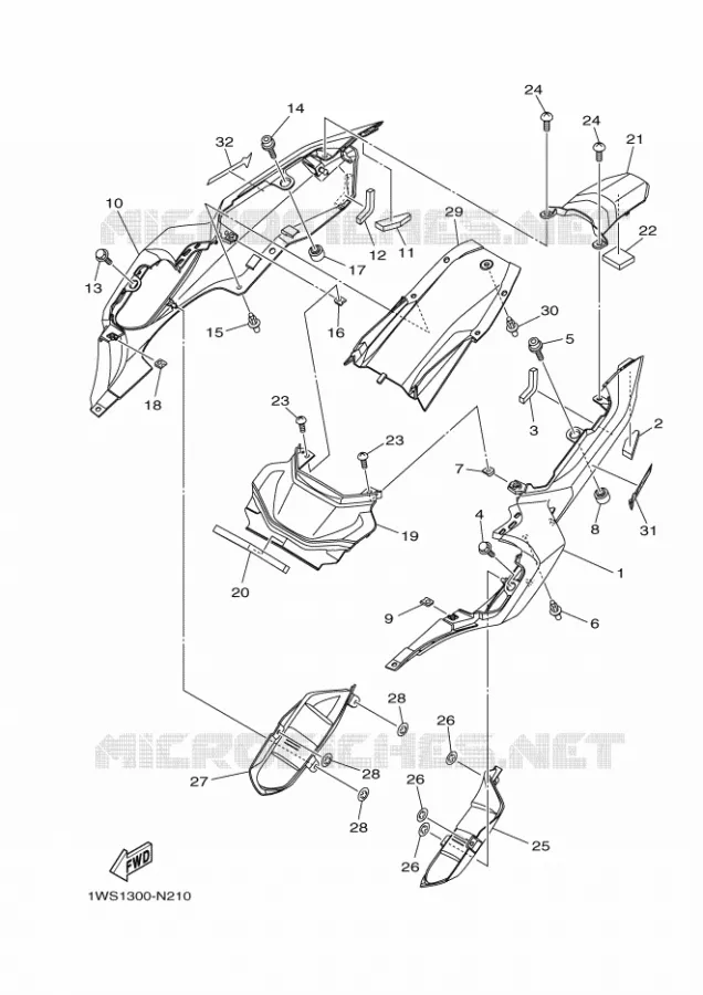 ZIJKUIPDEEL Yamaha MOTO 700 2014 MT07 ABS  MT07A