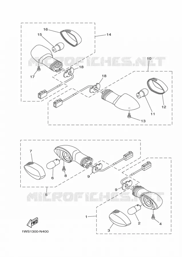 KNIPPERLICHT Yamaha MOTO 700 2014 MT07 ABS  MT07A