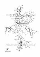 BENZINE TANK voor Yamaha MT07A 2014
