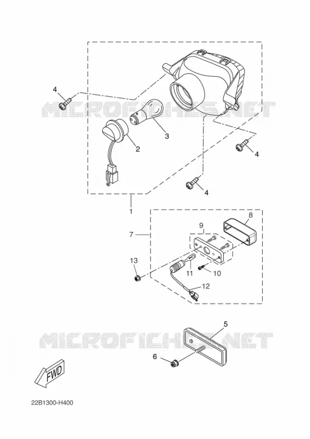 ACHTERLICHT Yamaha MOTO 125 2014 WR-R  WR125R