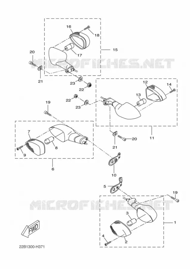KNIPPERLICHT Yamaha MOTO 125 2014 WR-R  WR125R
