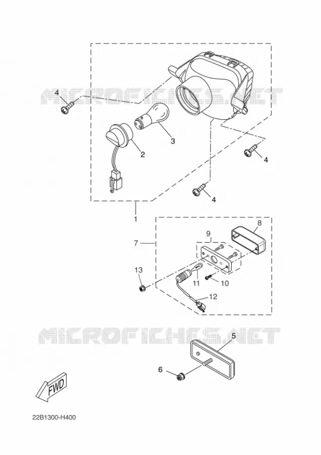 ACHTERLICHT Yamaha MOTO 125 2014 WR-R  WR125R