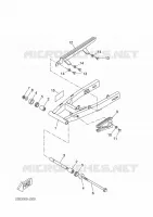 ACHTERBRUG voor Yamaha WR 125 X 2014