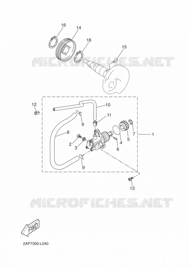 OLIEPOMP Yamaha SCOOTER 50 2014 NEOS  YN50