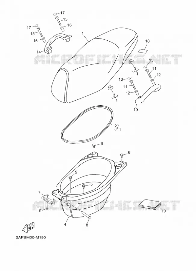 SELLE Yamaha SCOOTER 50 2014 NEOS  YN50