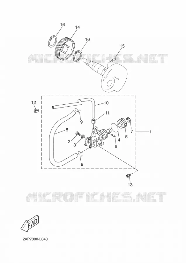 OLIEPOMP Yamaha SCOOTER 50 2014 OVETTO  YN50