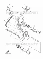 NOKKENAS / KETTING voor Yamaha XT1200Z 2014