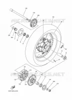 ACHTERWIEL voor Yamaha XT1200Z 2014