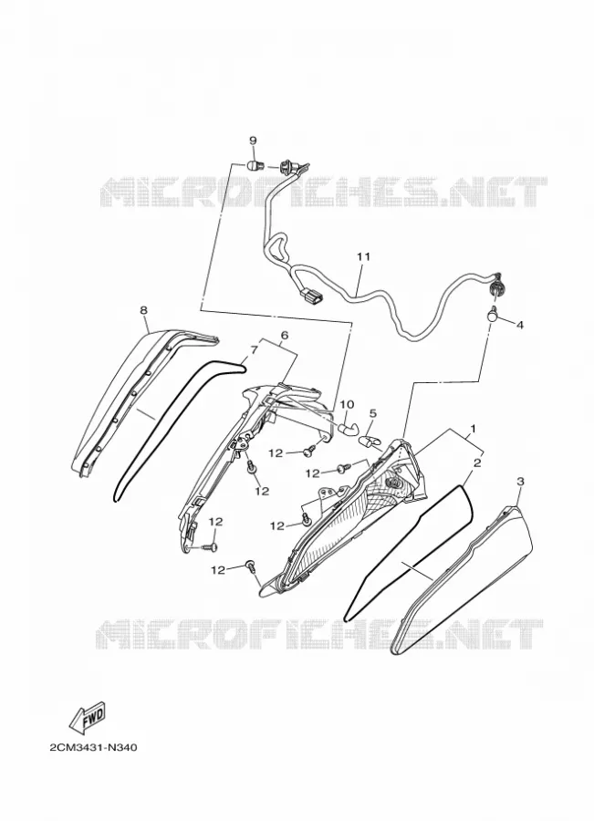 KNIPPERLICHT Yamaha SCOOTER 125 2014 TRICITY  MW125TRICITY