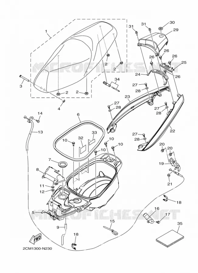 SELLE Yamaha SCOOTER 125 2014 TRICITY  MW125TRICITY