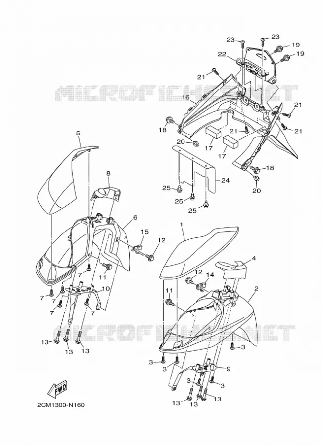 SPATBORD Yamaha SCOOTER 125 2014 TRICITY  MW125TRICITY
