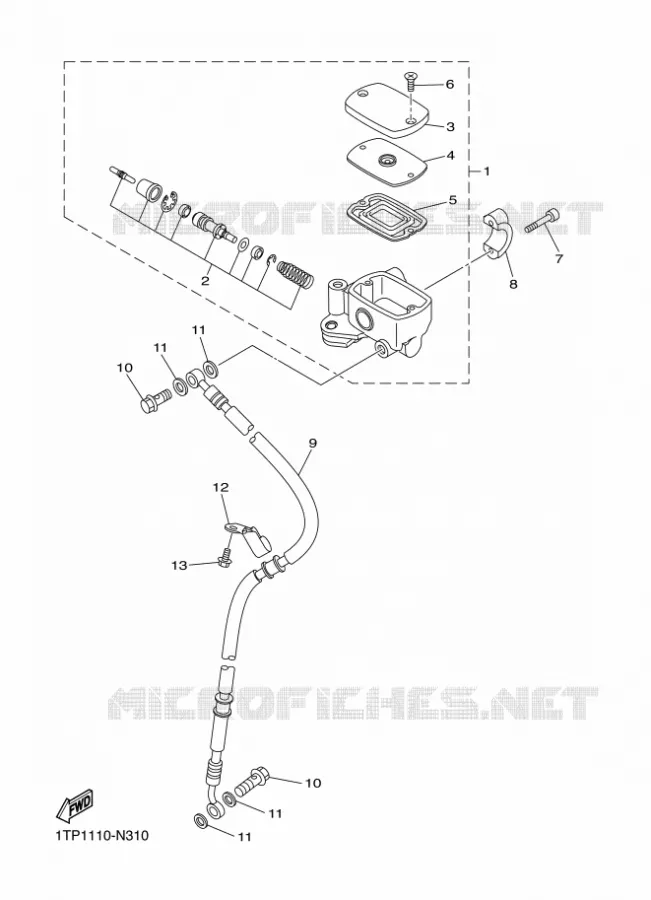 REMPOMP VOOR Yamaha MOTO 950 2014 BOLT  XVS950CUXV950R