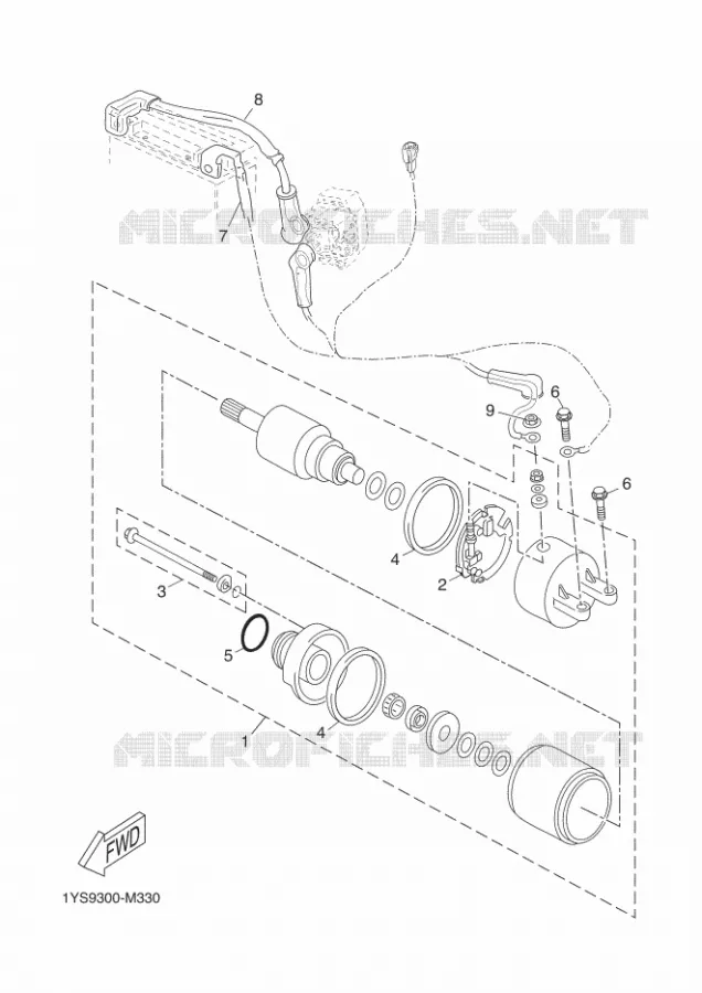 STARTMOTOR Yamaha SCOOTER 250 2014 XMAX  YP250R