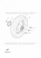 ACHTERWIEL voor Yamaha YP250RA 2014
