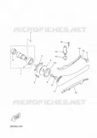 NOKKENAS / KETTING voor Yamaha YP250RA 2014