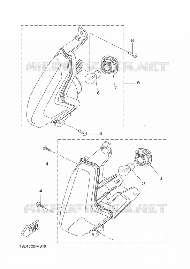 KNIPPERLICHT Yamaha SCOOTER 125 2014 XMAX  YP125R