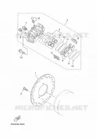 REMKLAUW ACHTER voor Yamaha YP125RA 2014