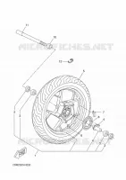 VOORWIEL voor Yamaha YP125RA 2014