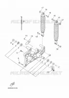 ACHTERBRUG / SCHOKBREKER voor Yamaha YP125RA 2014