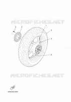 ACHTERWIEL voor Yamaha YP125RA 2014