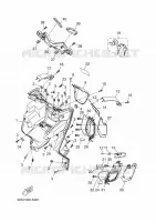 BEENSCHERM voor Yamaha YP125RA 2014