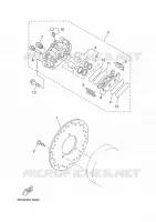 REMKLAUW ACHTER voor Yamaha YP125RA 2014