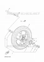 VOORWIEL voor Yamaha YP125RA 2014