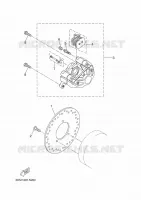 REMKLAUW ACHTER voor Yamaha YP125R 2014