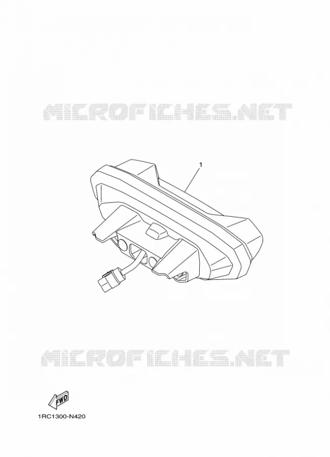 ACHTERLICHT Yamaha MOTO 850 2014 MT09 ABS  MT09A