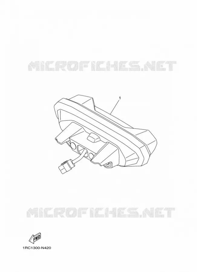 ACHTERLICHT Yamaha MOTO 850 2014 MT09 ABS  MT09A